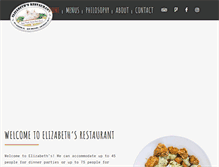 Tablet Screenshot of elizabethsrestaurantnola.com